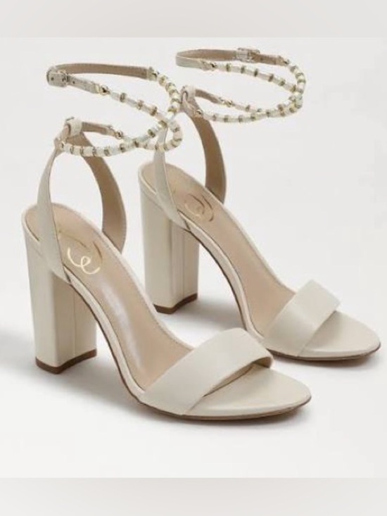 Sam Edelman Shoes - Sam Edelman Yanelli Block Heel Sandals - Modern Ivory, Size 9 ✨